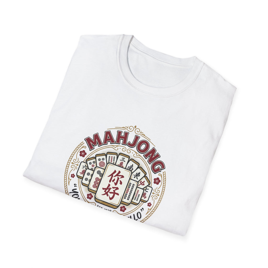 Mahjong Tee – 'You Had Me at Hello' Mahjong Tiles Graphic T-Shirt