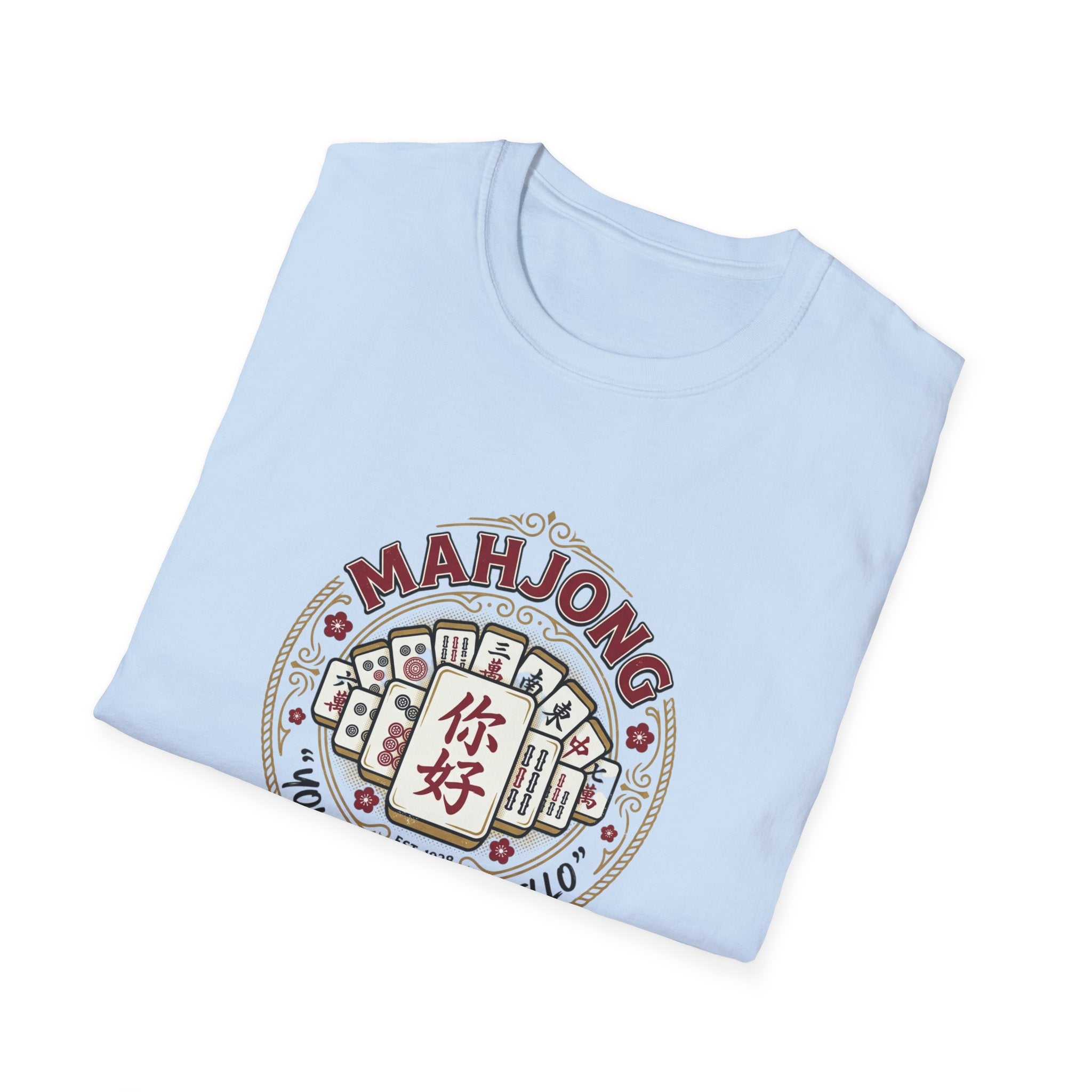Mahjong Tee – 'You Had Me at Hello' Mahjong Tiles Graphic T-Shirt