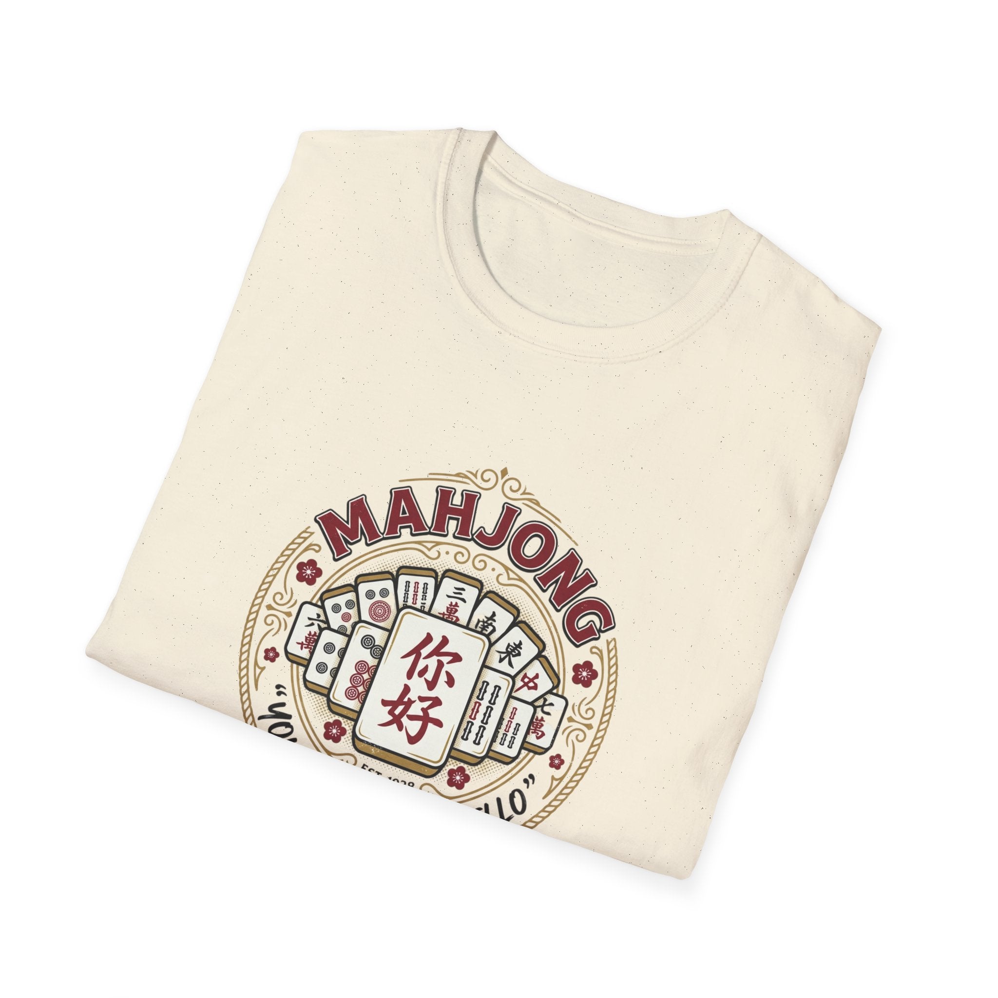 Mahjong Tee – 'You Had Me at Hello' Mahjong Tiles Graphic T-Shirt