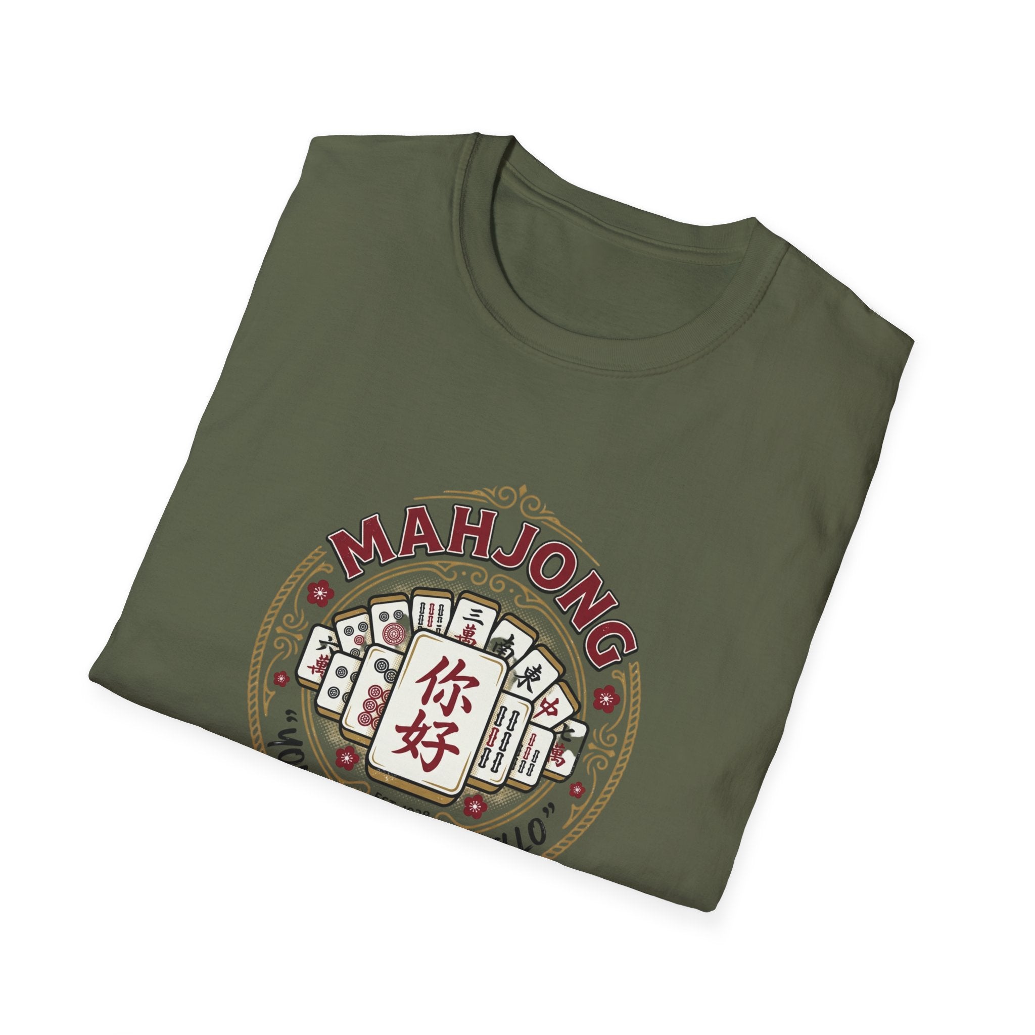 Mahjong Tee – 'You Had Me at Hello' Mahjong Tiles Graphic T-Shirt